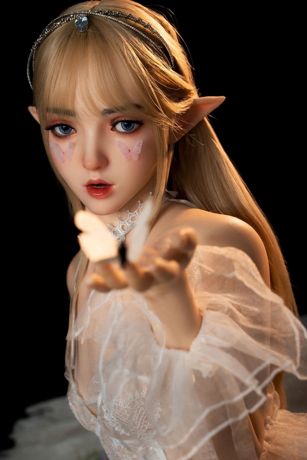 SY Doll 150cm/4ft9 精靈角色扮演矽膠頭逼真性愛娃娃 - Joy 評論：歐盟現貨供應